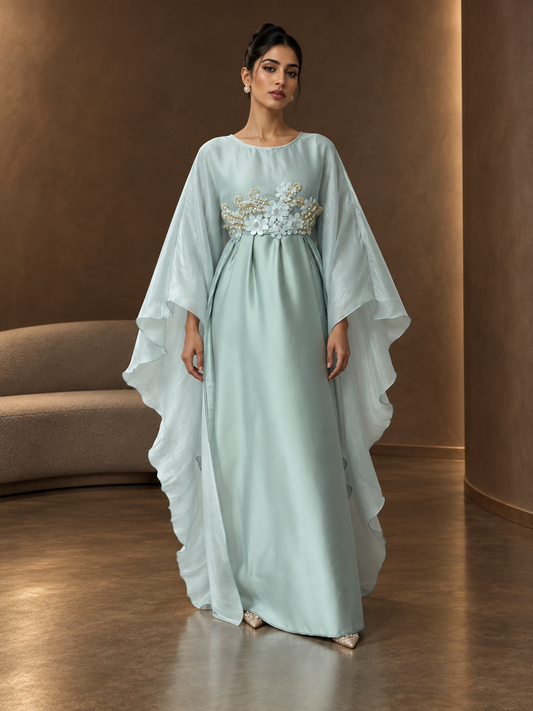 Farasha - Ice Blue — AI-styled editorial cover